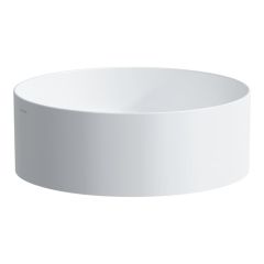 LAUFEN LIVING BY LAUFEN Umývadlová misa bez otvoru pre batériu, bez prepadu, SaphirKeramik, 380x380 mm, farba Grafit mat, H8114357581121