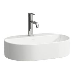 LAUFEN SAVOY Umývadlová misa, oválna s jedným otvorom pre batériu, bez prepadu, 550x380 mm, farba Biela, H8129450001111