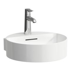 LAUFEN VAL Umývadlo, brúsená spodná hrana s jedným otvorom pre batériu, bez prepadu, SaphirKeramik, 400x425 mm, farba Biela matná, H8132817571111 LAUFEN VAL Umývadlo, brúsená spodná hrana s jedným otvorom pre batériu, bez prepadu, SaphirKeramik, 400x425 mm, farba Biela matná, H8132817571111