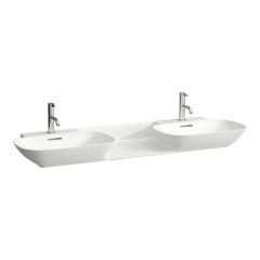 LAUFEN INO Dvojumývadlo do nábytku bez otvrou pre batériu s prepadom, SaphirKeramik, 1420x450 mm, farba Biela, H8143040001091 LAUFEN INO Dvojumývadlo do nábytku bez otvrou pre batériu s prepadom, SaphirKeramik, 1420x450 mm, farba Biela, H8143040001091