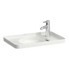 LAUFEN VAL Zápustné umývadlo bez otvoru pre batériu, bez prepadu, SaphirKeramik, 550x360 mm, farba Biela LCC Active, H817281A001121