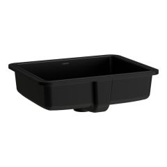 LAUFEN SAVOY Vstavané umývadlo, obdĺžnikové bez otvrou pre batériu s prepadom, 440x330 mm, farba Čierna matná, H8189477161091
