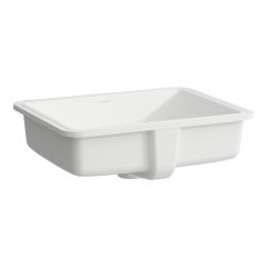 LAUFEN SAVOY Vstavané umývadlo, obdĺžnikové bez otvrou pre batériu s prepadom, 440x330 mm, farba Biela matná, H8189477571091
