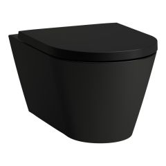 LAUFEN Kartell LAUFEN, Závesné WC Silent flush, Rimless, Čierna matná 716, 545x370 mm, H8213317160001 LAUFEN Kartell LAUFEN, Závesné WC Silent flush, Rimless, Čierna matná 716, 545x370 mm, H8213317160001