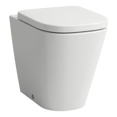 LAUFEN MEDA, Stacionárne WC, 'Silent flush', Rimless, hlboké splachovanie, vodorovný/zvislý odpad Vario, Biela matná 757, 540x360 mm, H8231117570001