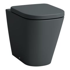 LAUFEN MEDA, Stacionárne WC, 'Silent flush', Rimless, hlboké splachovanie, vodorovný/zvislý odpad Vario, Grafit matná 758, 540x360 mm, H8231117580001