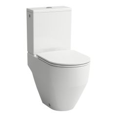 LAUFEN LAUFEN PRO, WC kombi Rimless, hlboké splachovanie, polokapotovaná, VARIO odpad, 70 - 260 mm, optimalizované splachovanie 4,5/3 l, Biela LCC Active A00, 650x360 mm, H825964A000001