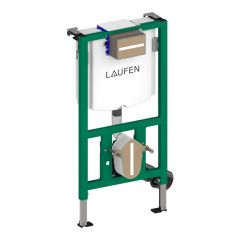 LAUFEN INEO Rámový podomietkový modul, pre závesné WC, podokenná stavebná výška 98 cm, ovládanie splachovacieho tlačidla spredu alebo zhora, do ľahkej priečky, Dual Flush 6/3 l, nastaviteľné aj na 4,5/3 l, s nádržkou proti oroseniu, H9271040000001