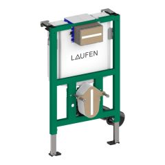 LAUFEN INEO Rámový podomietkový modul pre závesné WC, podokenná stavebná výška 820 mm, ovládánie splachovacieho tlačítka spredu alebo z vrchu, do ľahkej steny, H9271050000001