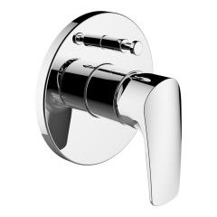 LAUFEN LAURIN Vrchný set podomietkovej sprchovej batérie, bez prepínača, pre Simibox alebo Simibox Light, Chróm 100, HF500789100000