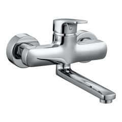 LAUFEN CITYPRO Umývadlová nástenná páková batéria, rameno 175 mm, Chróm 100, HF500922100600 LAUFEN CITYPRO Umývadlová nástenná páková batéria, rameno 175 mm, Chróm 100, HF500922100600
