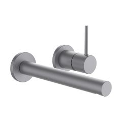 LAUFEN TWINPLUS SLIM Umývadlová páková nástenná batéria pre podomietkové teleso Simibox 2-bodové, pevný výtok 195 mm, PVD inox kartáčovaná oceľ 423, HF505470423000 LAUFEN TWINPLUS SLIM Umývadlová páková nástenná batéria pre podomietkové teleso Simibox 2-bodové, pevný výtok 195 mm, PVD inox kartáčovaná oceľ 423, HF505470423000