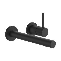 LAUFEN TWINPLUS SLIM Umývadlová páková podomietková batéria pre 2-bodové podomietkové teleso Simibox, výtok 195 mm, PVD titán čierný mat 428, HF505470428000 LAUFEN TWINPLUS SLIM Umývadlová páková podomietková batéria pre 2-bodové podomietkové teleso Simibox, výtok 195 mm, PVD titán čierný mat 428, HF505470428000