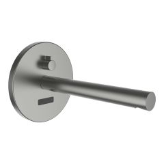 LAUFEN TWINTRONIC Podomietková elektronická umývadlová batéria, na batériu, s IČ senzorom, pevný výtok 200mm, pre Simibox Standard a Simibox Light, PVD inox kartáčovaná oceľ 423, HF707026423060