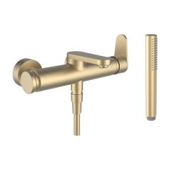 LAUFEN THE NEW CLASSIC Vaňová páková nástenná batéria, s prepínačom, chróm, so sprchovým príslušenstvom, PVD svetlo zlatá matná 462, HF900560462600 LAUFEN THE NEW CLASSIC Vaňová páková nástenná batéria, s prepínačom, chróm, so sprchovým príslušenstvom, PVD svetlo zlatá matná 462, HF900560462600