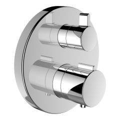 LAUFEN TWINPLUS|THERM Vrchná termostatická sada pre podomietkové sprchové batérie s 1-cestným prepínačom, Chróm 100, HF905474100000 LAUFEN TWINPLUS|THERM Vrchná termostatická sada pre podomietkové sprchové batérie s 1-cestným prepínačom, Chróm 100, HF905474100000
