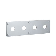 LAUFEN Krycia doska, chróm, pre vaňovú 4-otvorovú batériu, 120 × 410 mm, WI107916100000