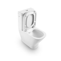 ROCA The Gap SQUARE - Rimless WC misa kapotovaná kombi Compact, hlboké splachovanie, vario odpad, A342737..H ROCA The Gap SQUARE - Rimless WC misa kapotovaná kombi Compact, hlboké splachovanie, vario odpad, A342737..H