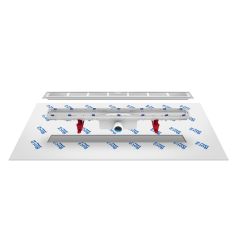 ROCA In-Drain IN-DRAIN CHANNEL, odtokový žľab bez krycej mriežky pre kombináciu s mriežkami X 1, X2, geotextilie, prietok 30 l / min, 276091000