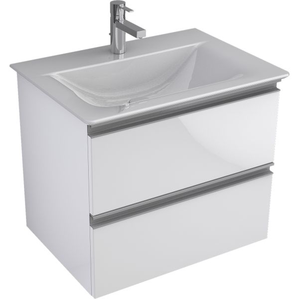 IOTA Skrinka pod umývadlo 60 cm bez hornej dosky, dvojšuflík, TI0012ZW