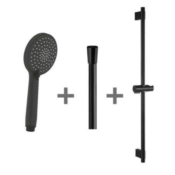 JIKA Sprchová kombinácia M3, farba čierná matná, H3652F07163731