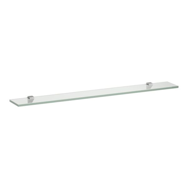 LAUFEN FRAME 25 Sklenená polička s 2 upevnením na stenu 900 x120 mm, Čierna matná 450, H4475859004501