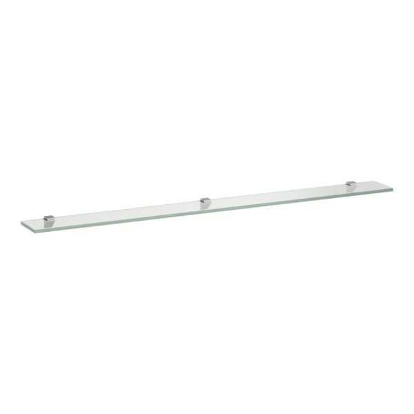 LAUFEN FRAME 25 Sklenená polička s 3 upevnením na stenu 1200 x120 mm, Biela 000, H4475879000001