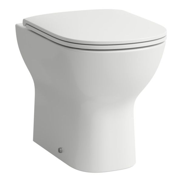 LAUFEN LUA, Stacionárne WC, Rimless, hlboké splachovanie, vodorovný/zvislý odpad Vario, Biela LCC 400, 520x360 mm, H8230824000001