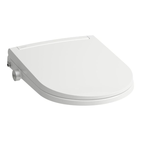 LAUFEN CLEANET SIT WC sedadlo so spŕškou, na dovybavenie (s bočným pripojením – voda a elektronika), odnímateľná, so spomaľovacím sklápacím systémom, vrátane vyhrievaného WC sedadla, dial. ovládanim, Wi-Fi, sušenia, UV dezinfekcie a ambient osvetlenia, Bi