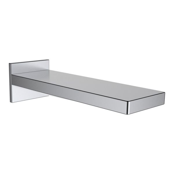 LAUFEN QUADRIGA Vaňový nástenný výtok, pevný výtok 190 mm, PVD inox kartáčovaná oceľ 441, HF901171441000