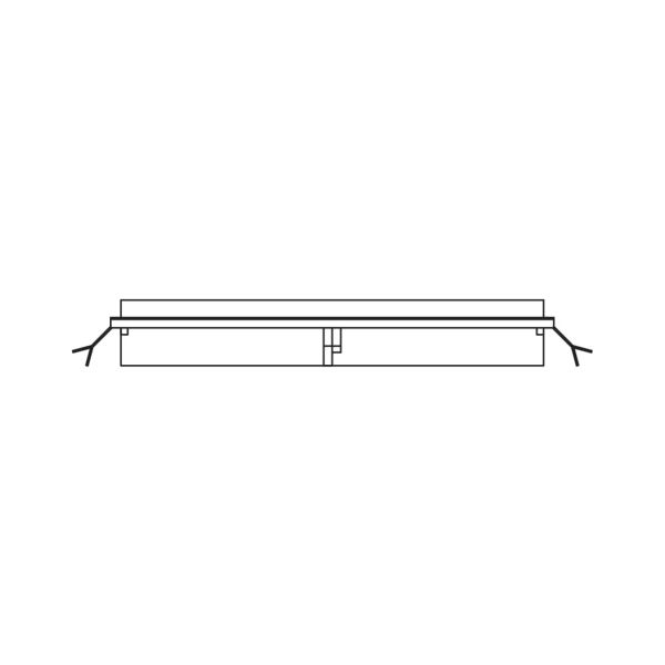 LAUFEN SHOWER PROGRAMME Inštalačná konzola pre vaňovú 5-otvorovú batériu, pre inštaláciu na okraj vane, 318 × 96 mm, WI107922100000