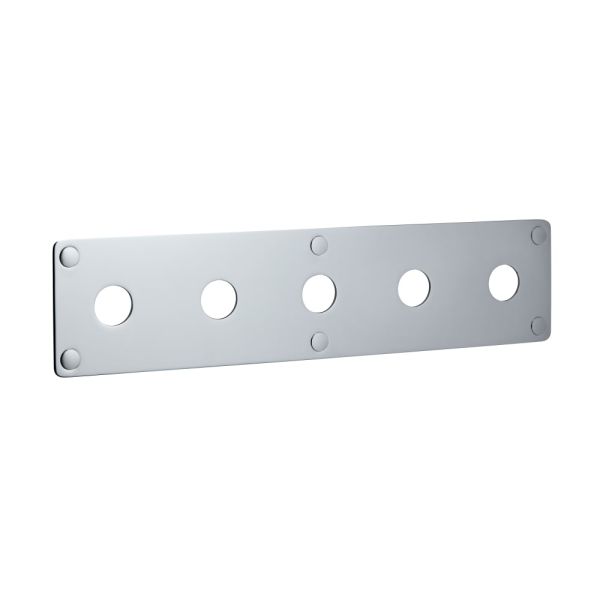 LAUFEN Krycia doska, chróm, pre vaňovú 5-otvorovú batériu, 120 × 510 mm, WI107912100000
