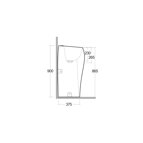 RAK CLOUD Umývadlo voľne stojacie freestanding 49x49 cm, CLOFS5001AWHA
