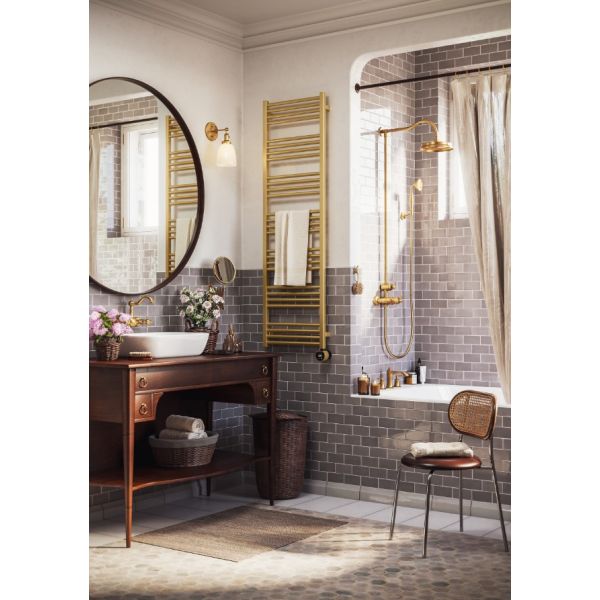 TERMA FIONA radiátor 60x138 cm, vonkajšie pripojenie 570 mm, chróm, FIO60138.CR